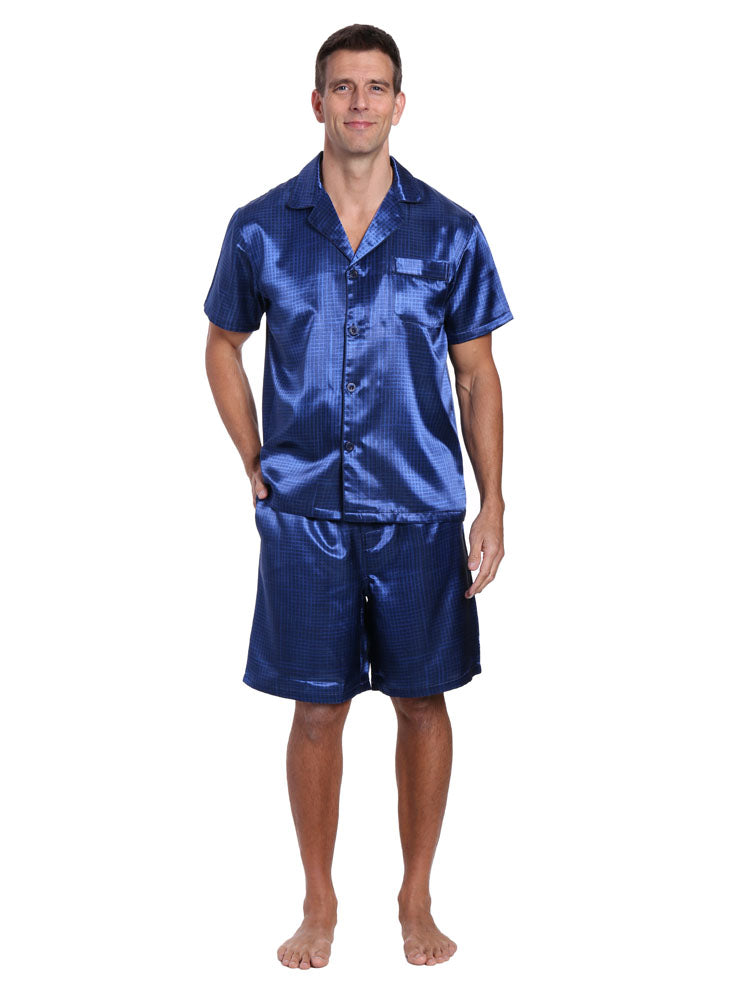 Men's Premium Satin Short Pajama Set