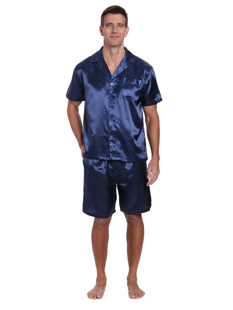 Men's Premium Satin Short Pajama Set