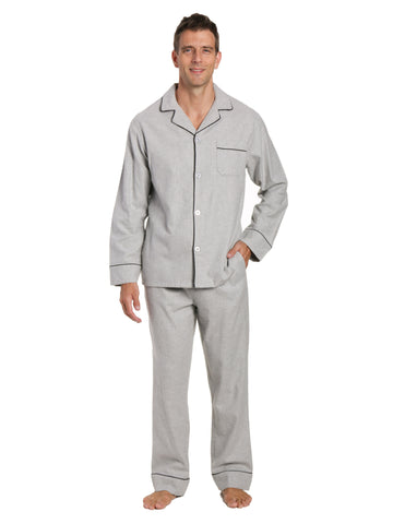 Men's Premium 100% Cotton Flannel Pajama Sleepwear Set