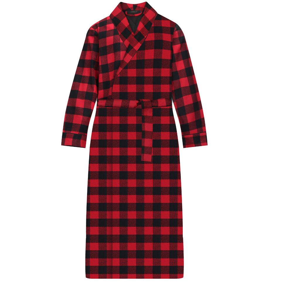 Men's Premium 100% Cotton Flannel Long Robe