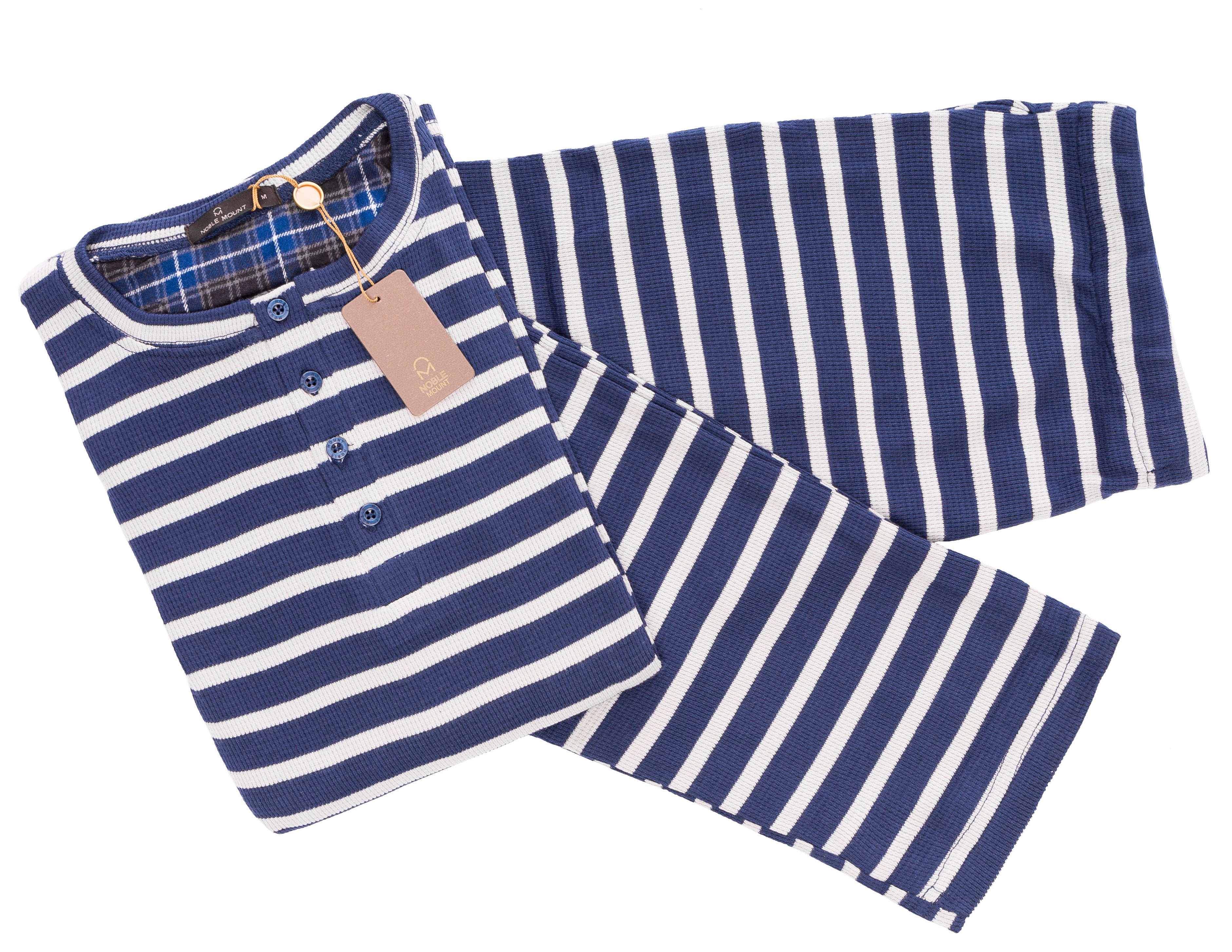 Stripes Navy/Heather Grey