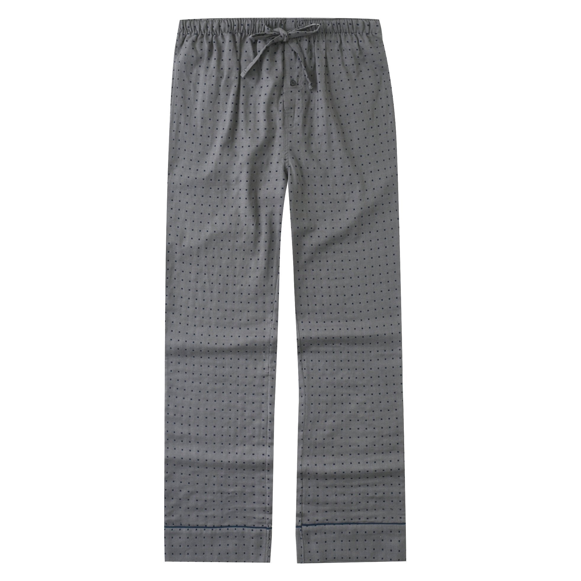 Mens Cotton Woven Double Layer Soft Lounge Pant