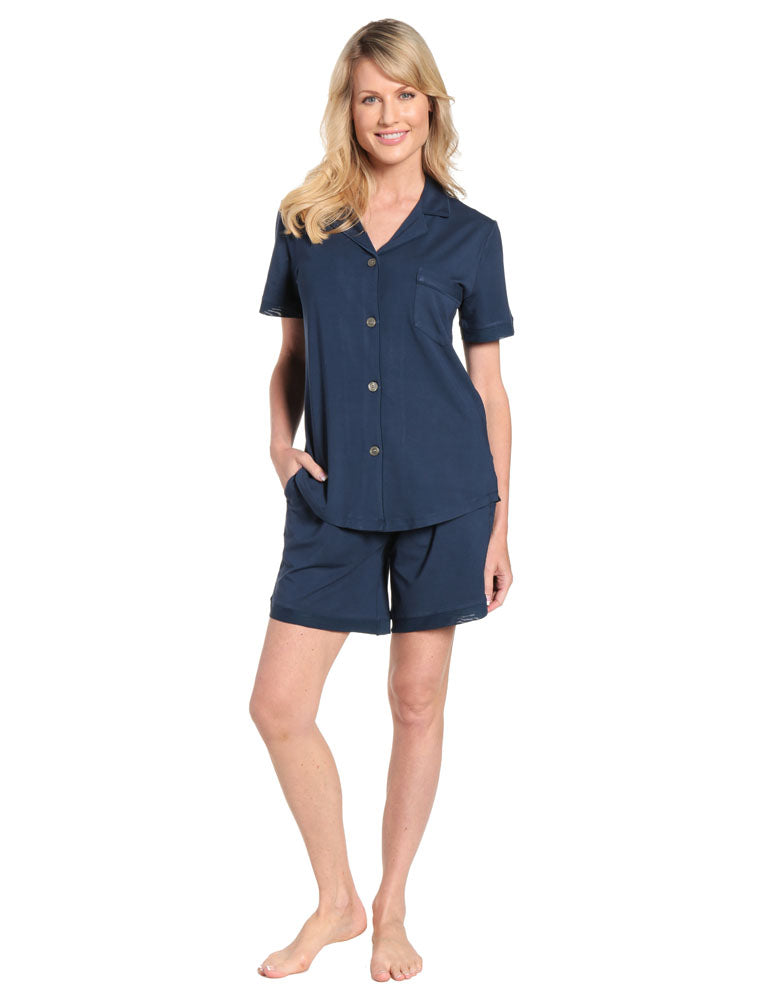 Womens Eco-PJ Bamboo Short Pajama Set