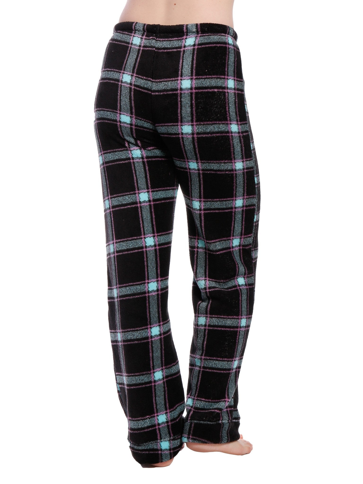 Plaid - Black/Aqua/Pink