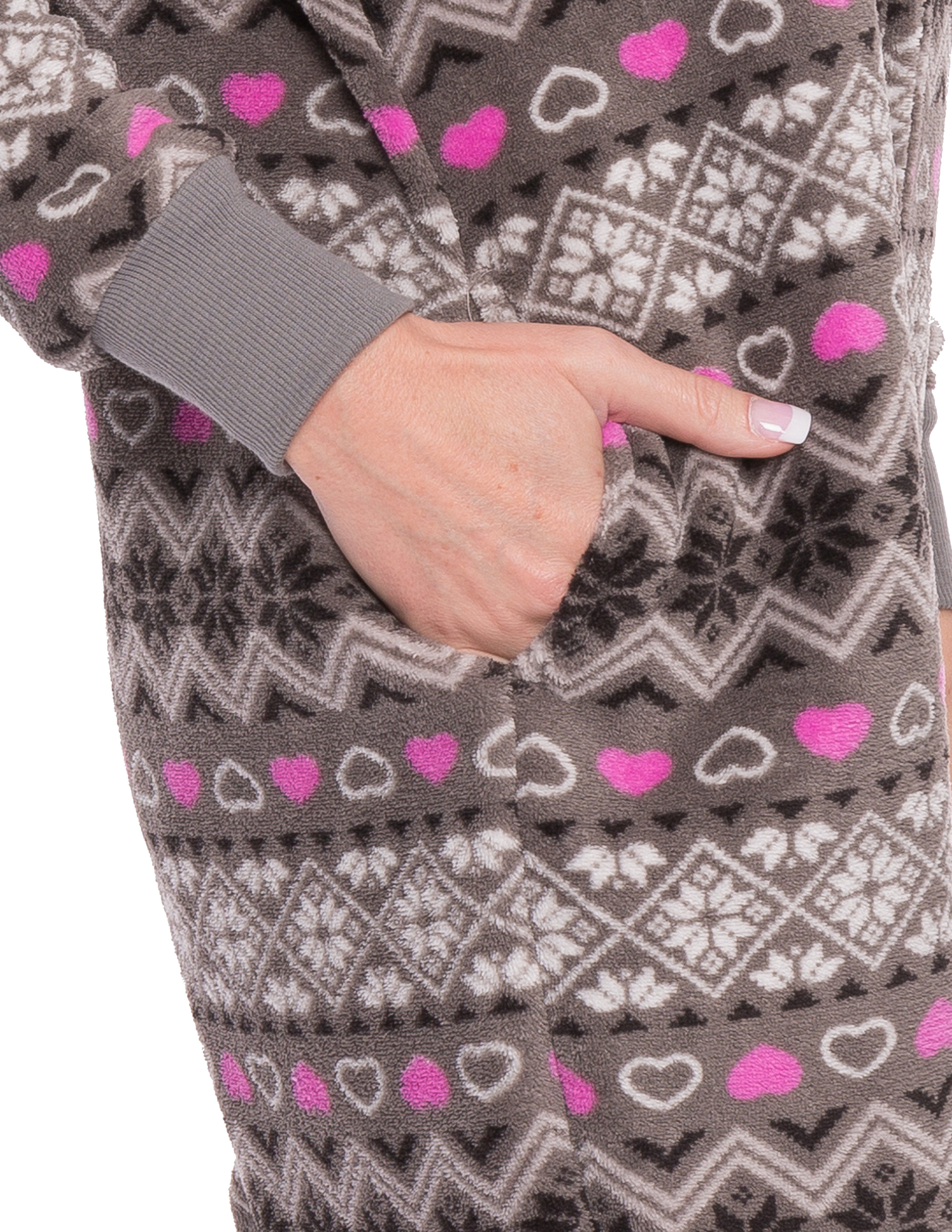 Nordic - Charcoal/Pink