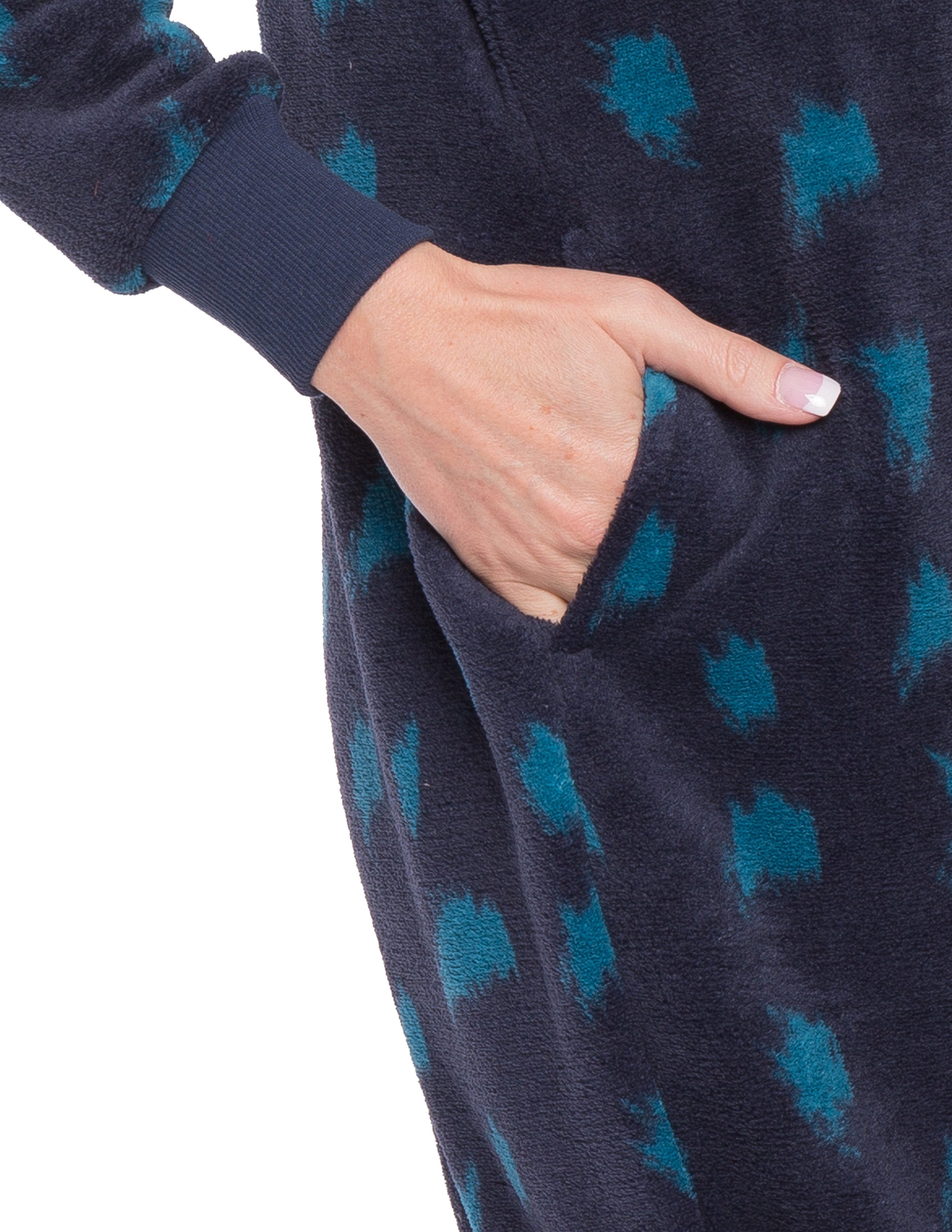 Snow Leopard - Navy/Teal