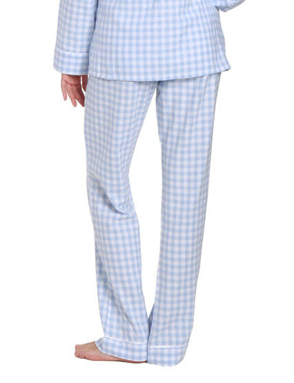 Gingham Blue-White