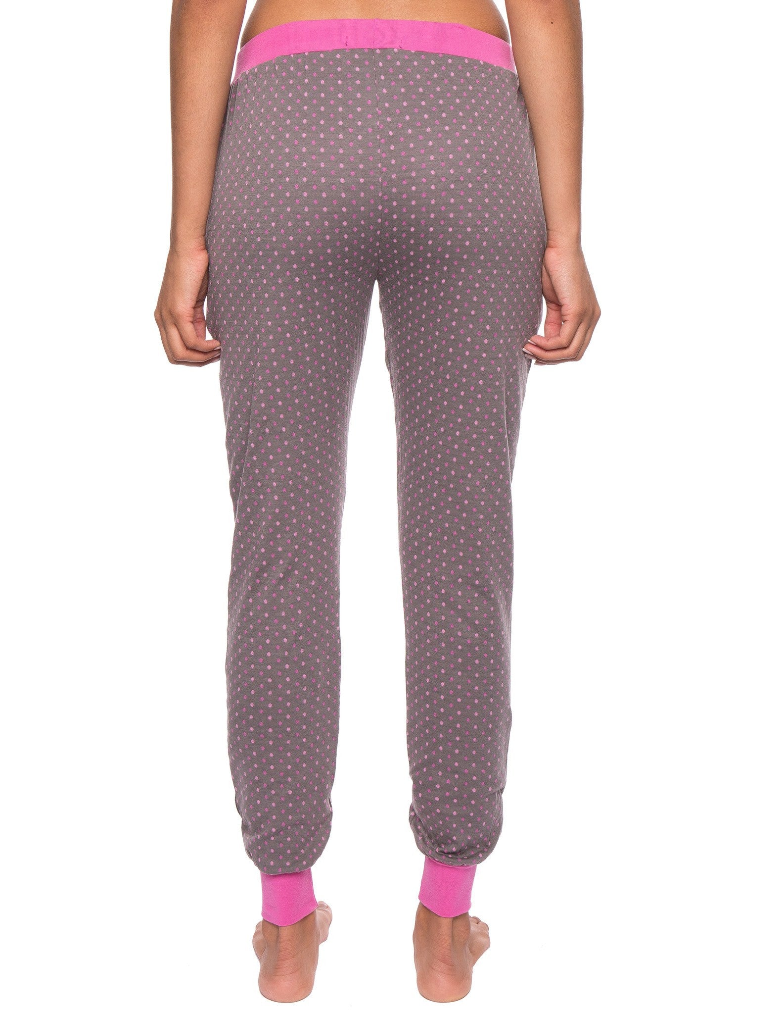 Polka Dots Charcoal/Pink