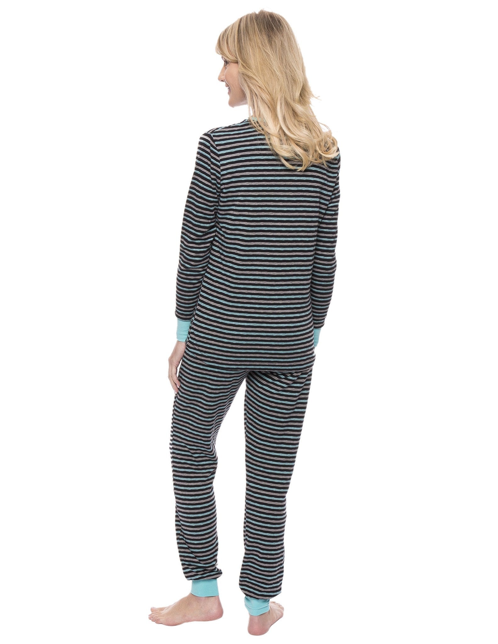 Stripes Black/Aqua