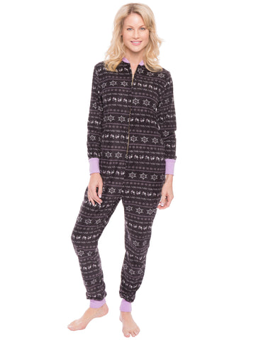 Women's Premium Microfleece Onesie Jumper Pajama