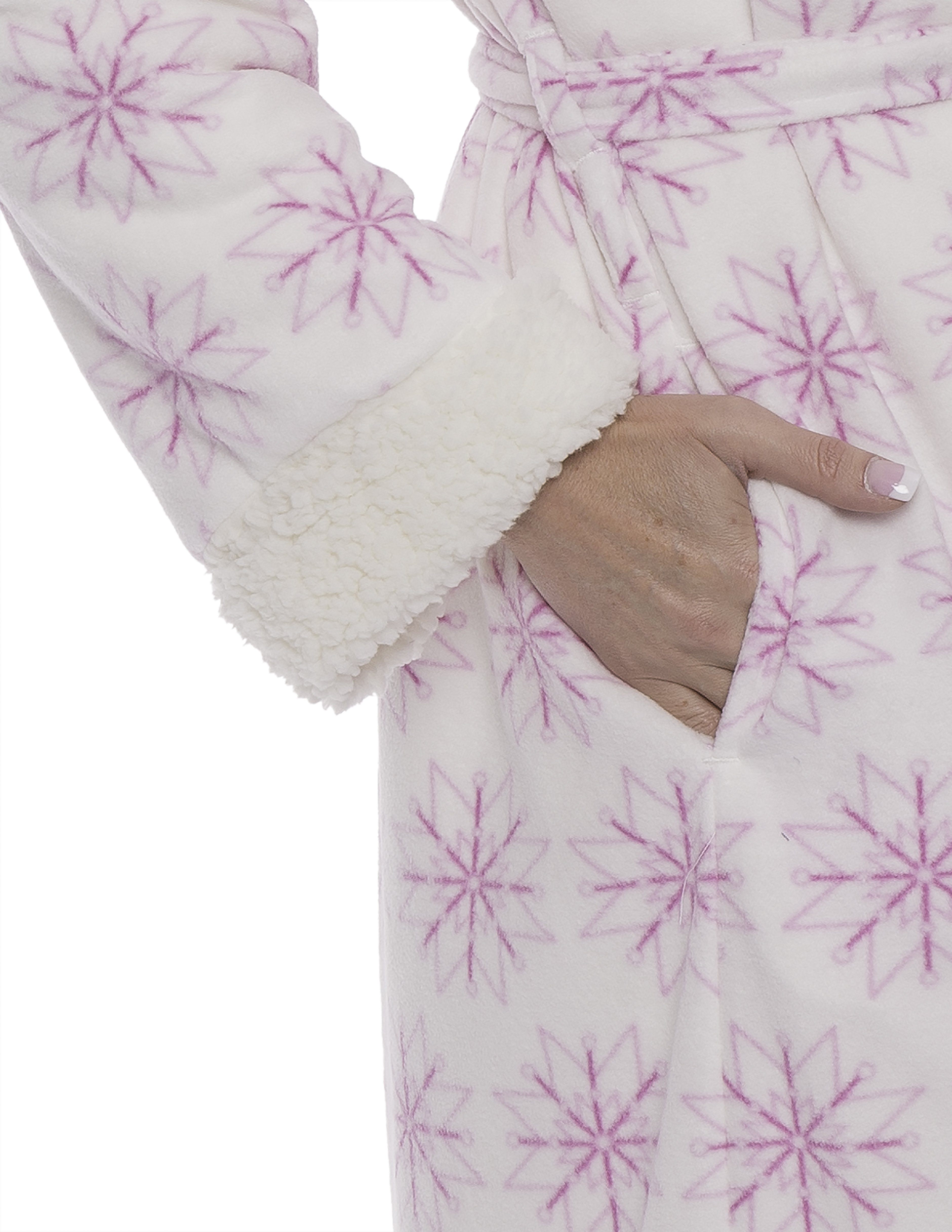 Snowflakes White/Purple