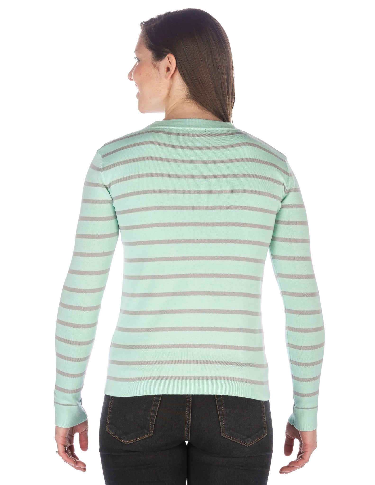 Stripes Aqua - Gray