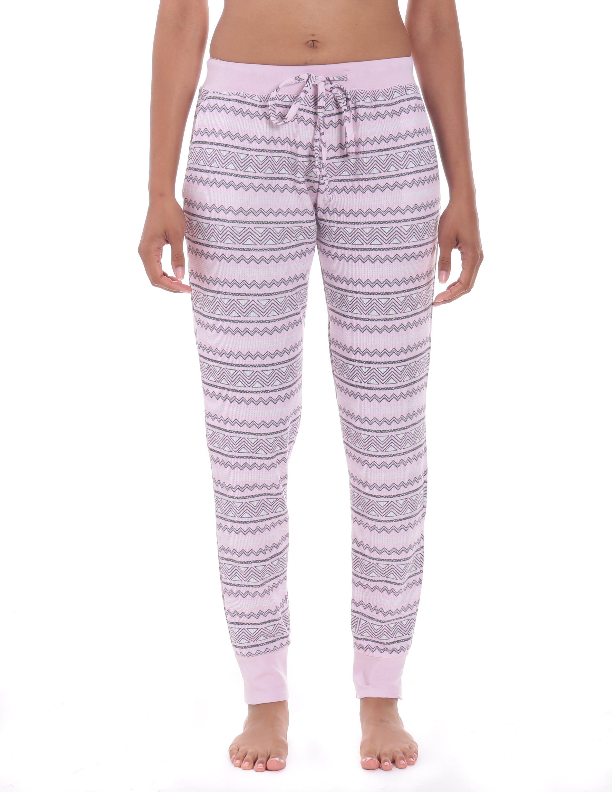 Women's Waffle Knit Thermal Jogger Lounge Pants