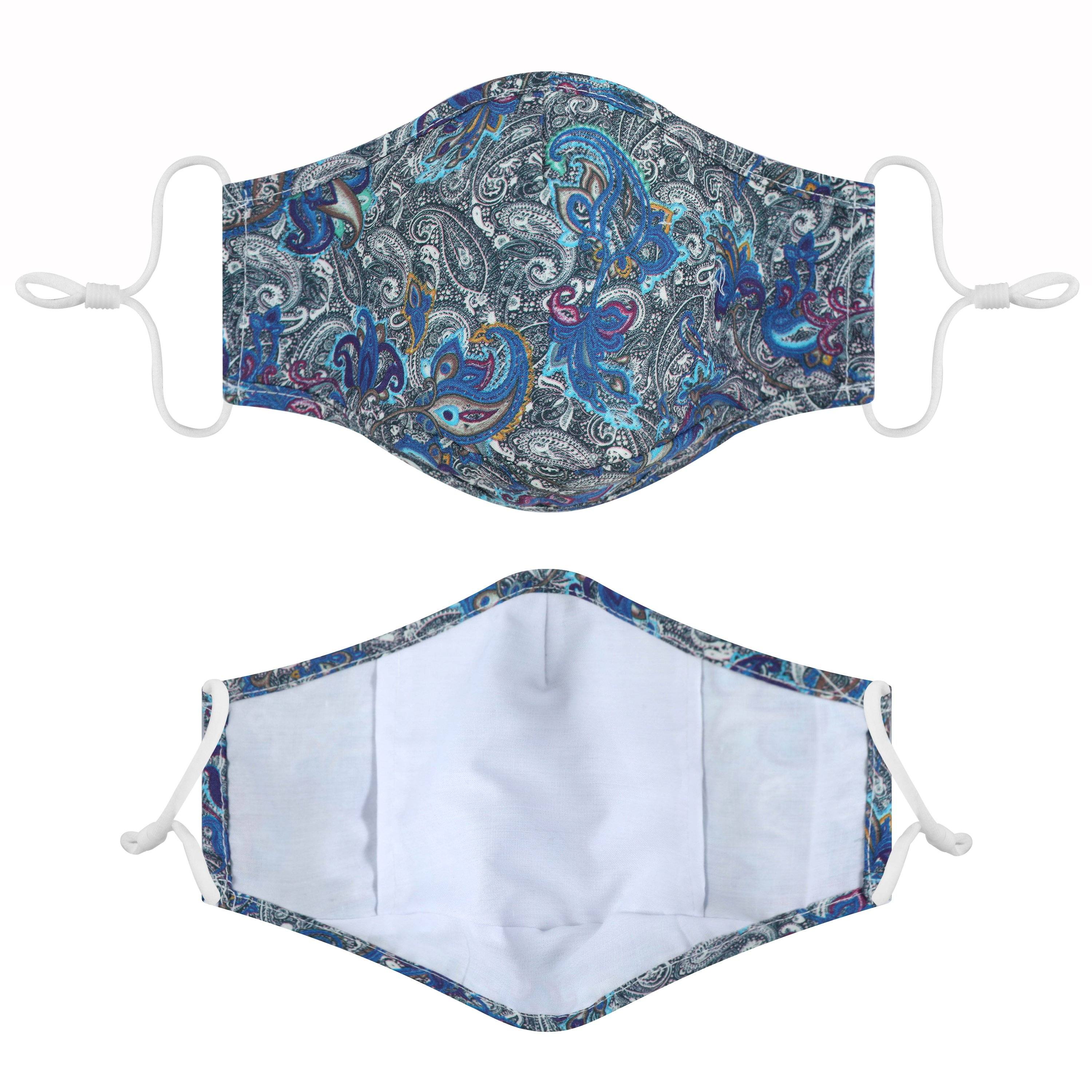 Fabric Face Mask Washable with Carbon Filter PM2.5 - Reusable Cloth Face Masks