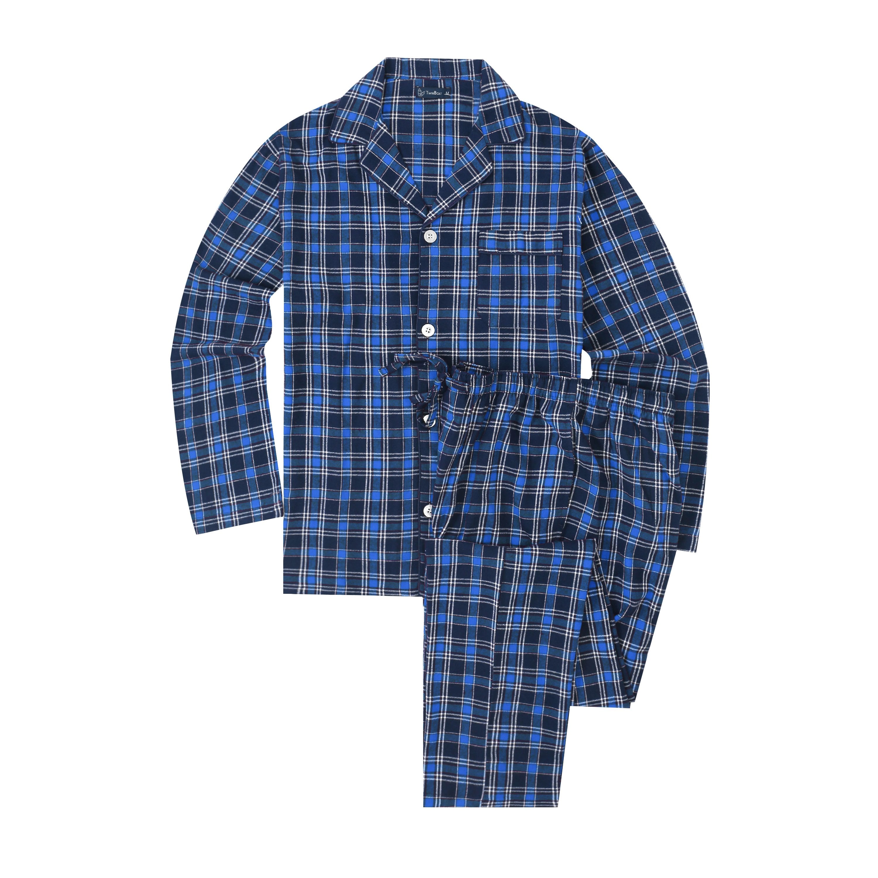 Men's 100% Cotton Flannel Pajama Set