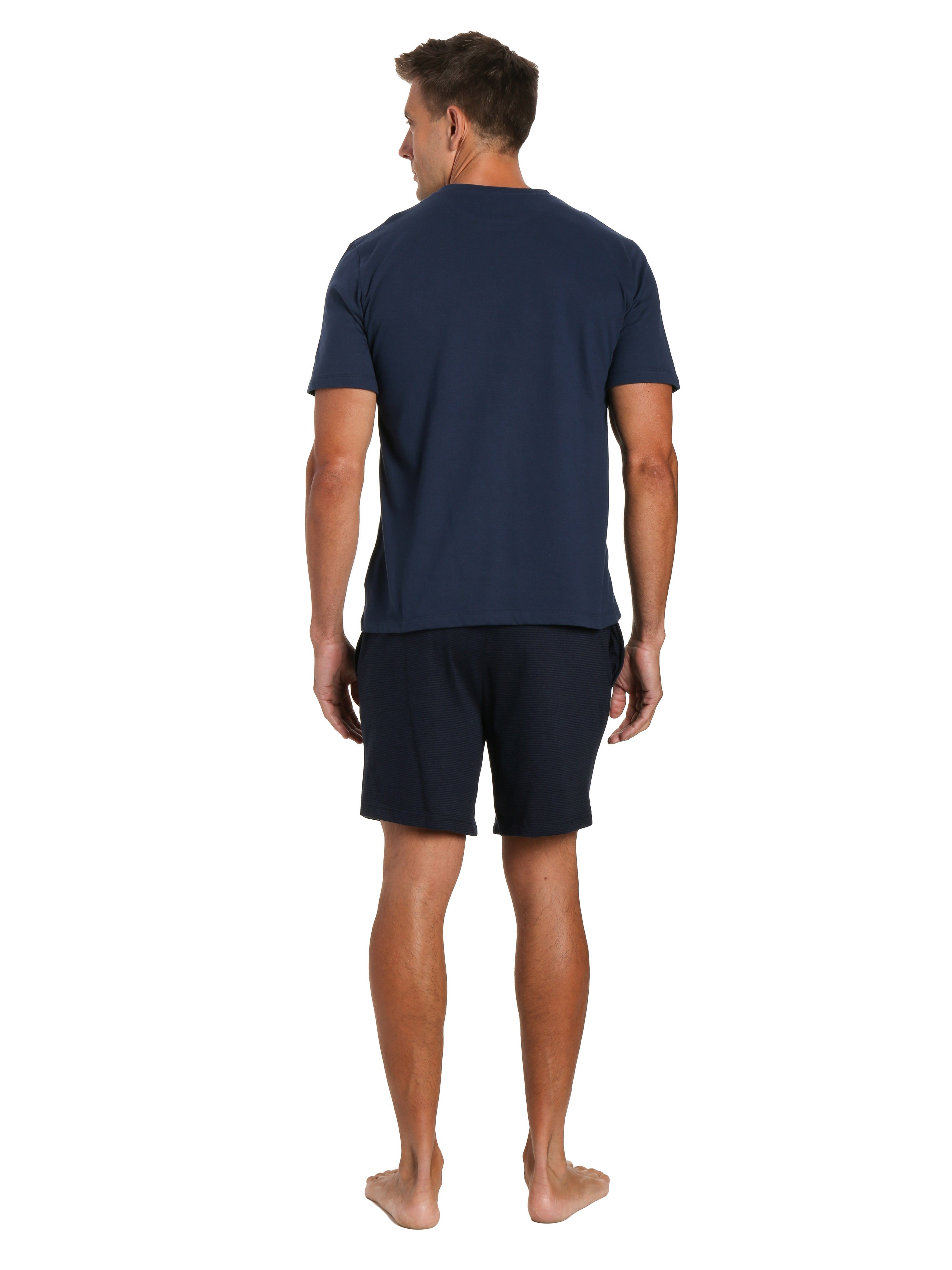 Stripe Navy Shorts with Navy Top