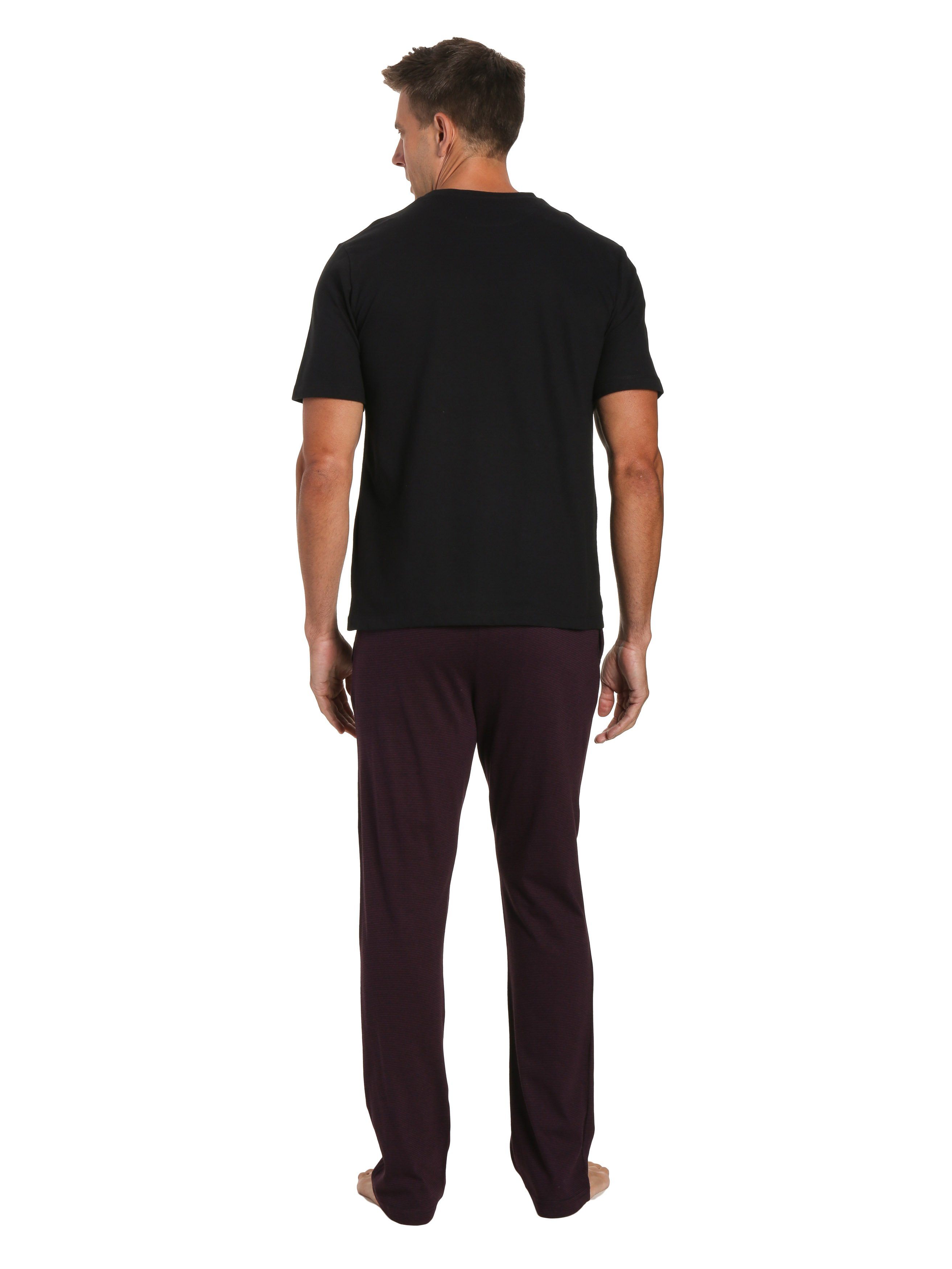Stripe Fig Pant with Black Top