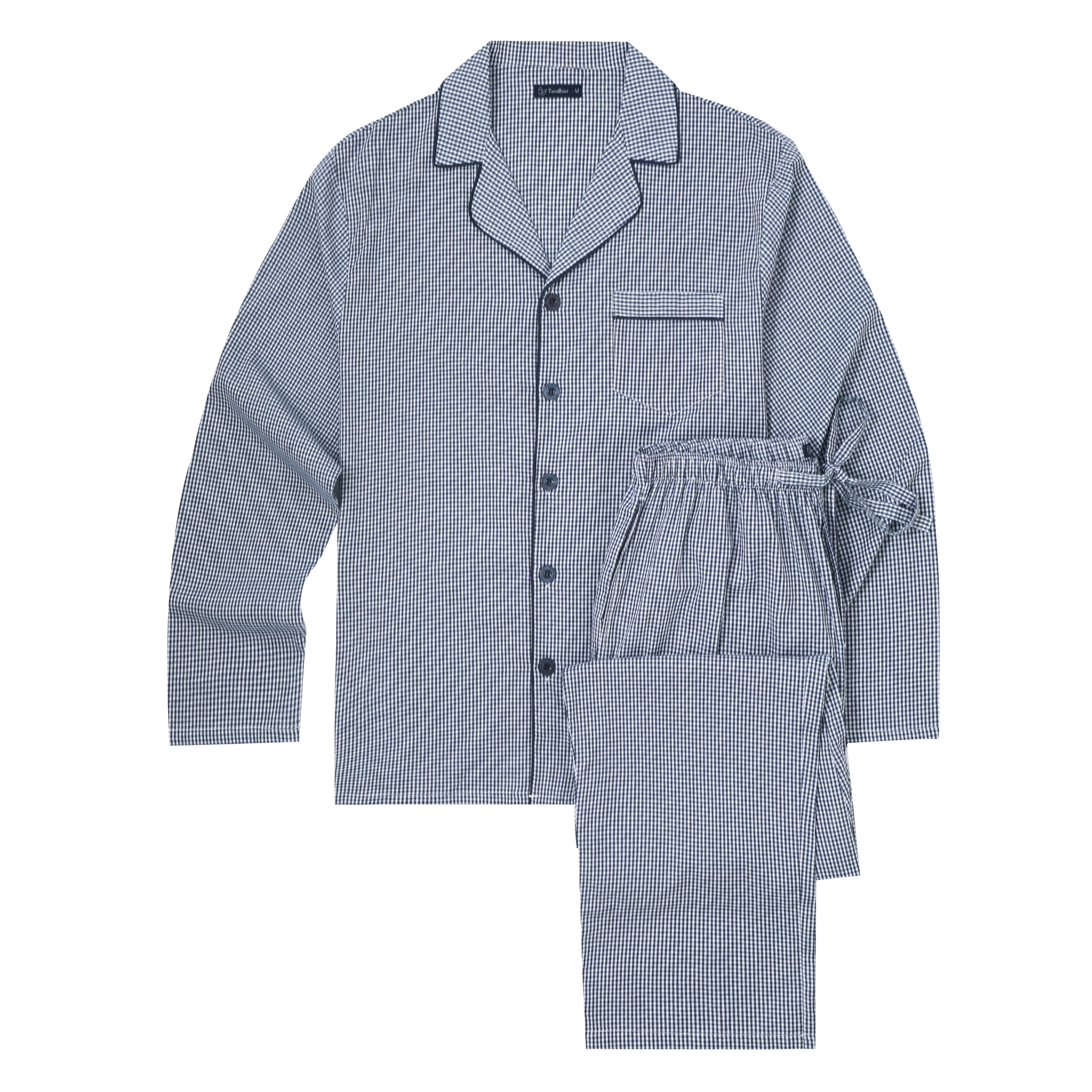 Men's 100% Woven Cotton Pajama Sleepwear Set