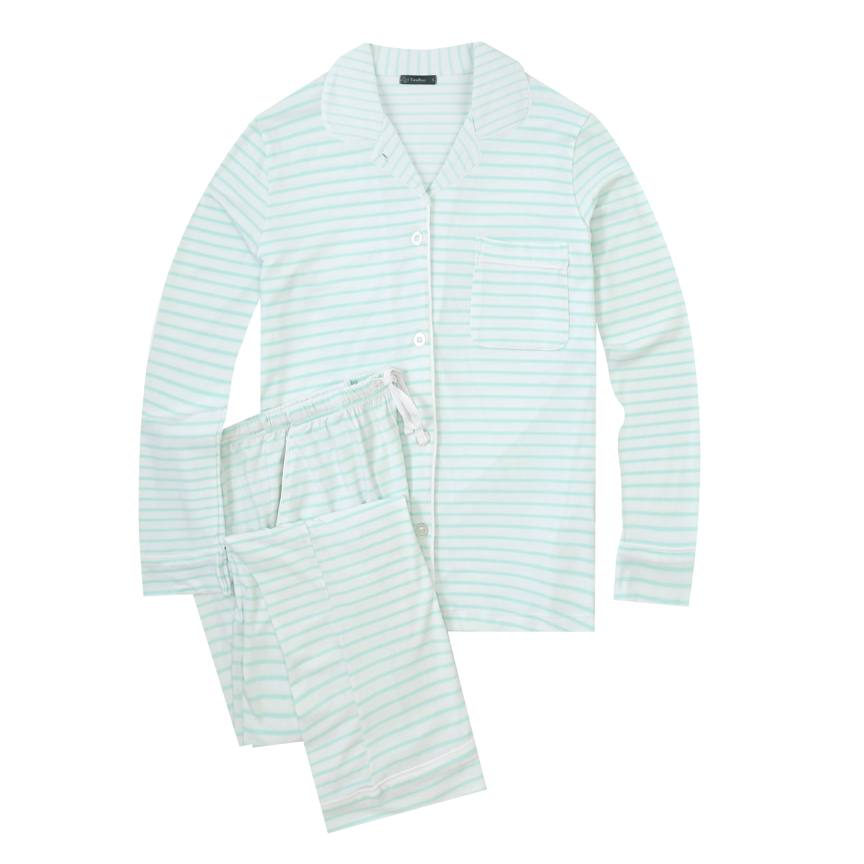 Twin Boat Women's Soft Knit Jersey Pajama Sets