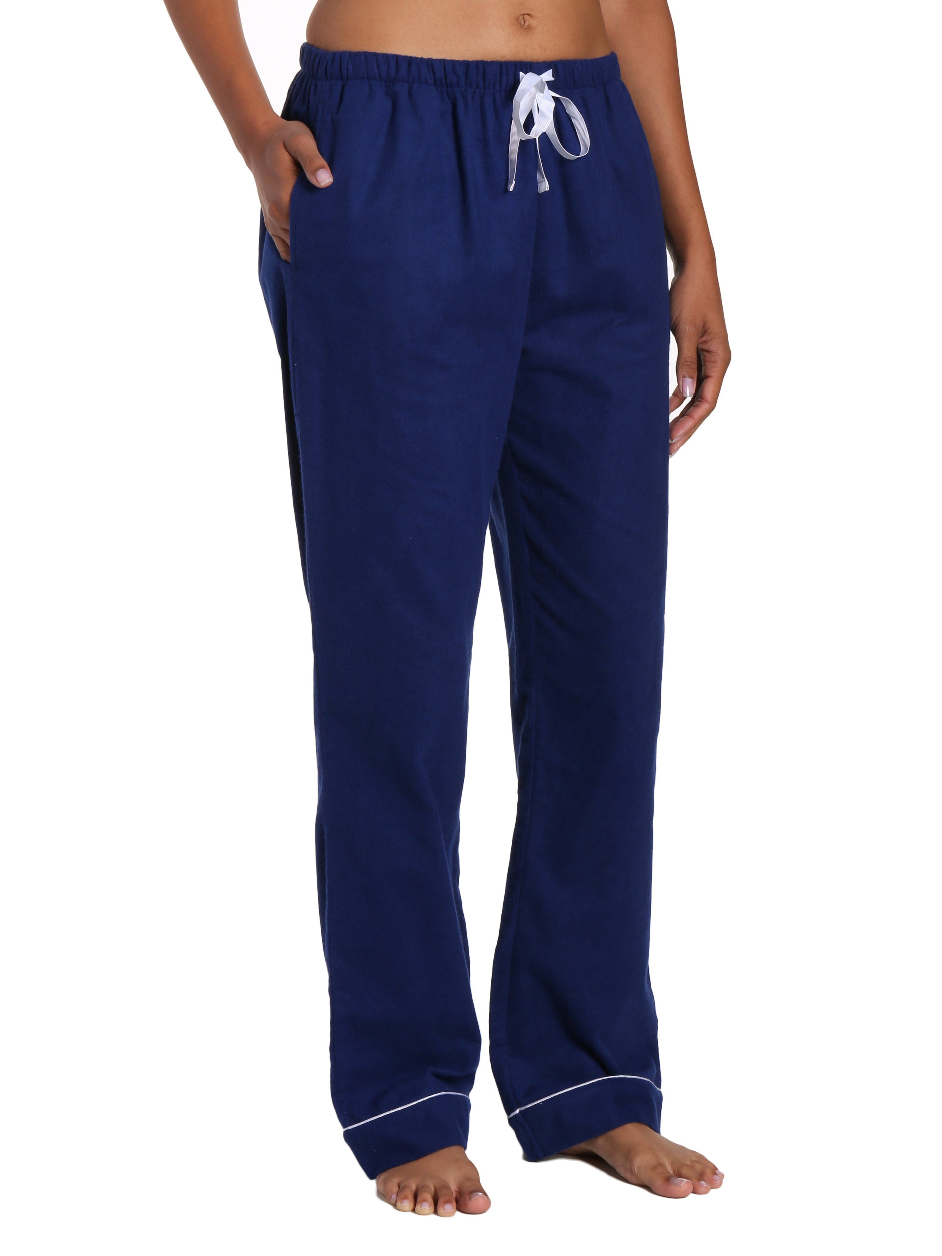 Womens 100% Cotton Flannel Lounge Pants