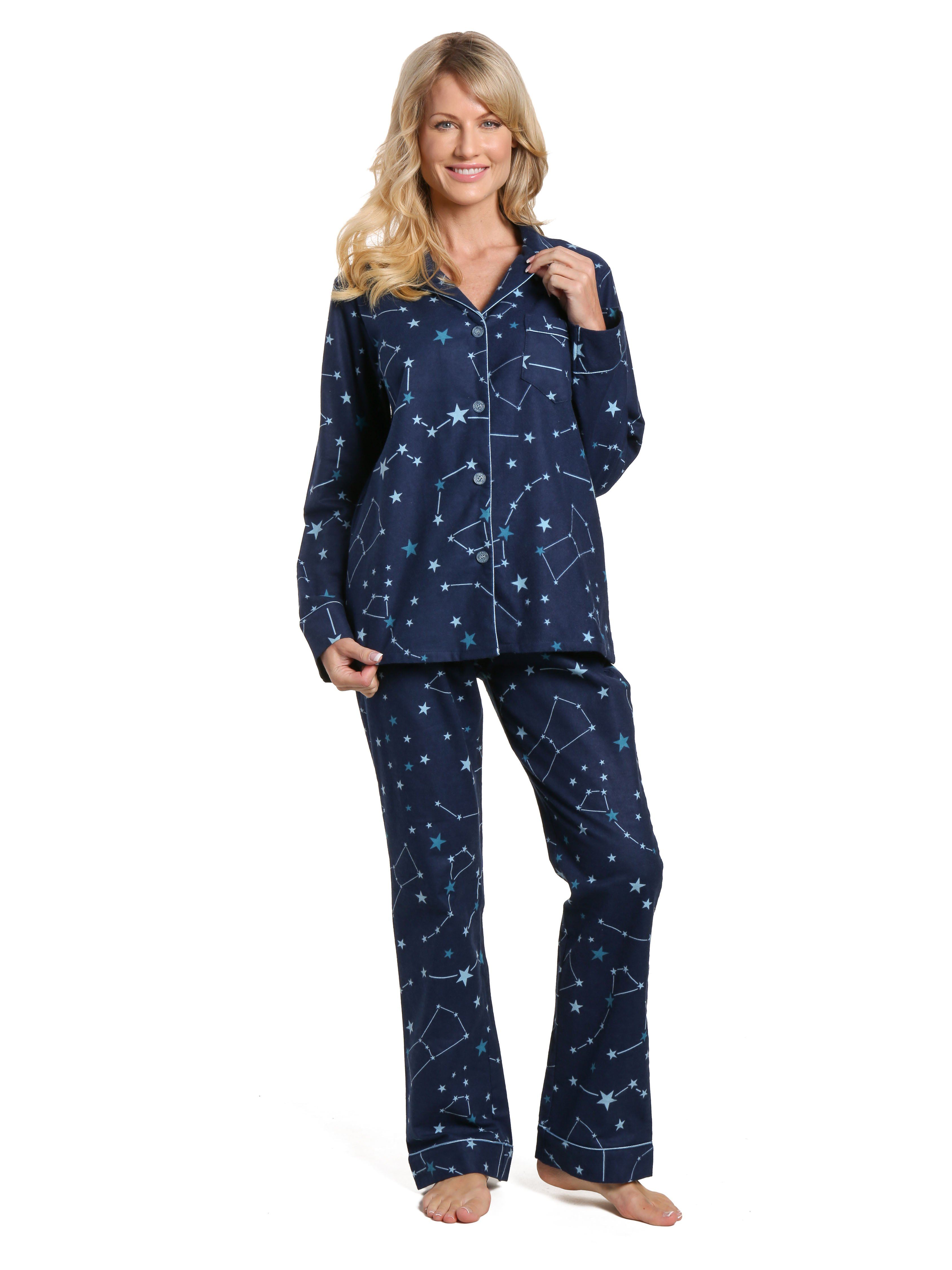 Women's 100% Cotton Flannel Pajama Sleepwear Set