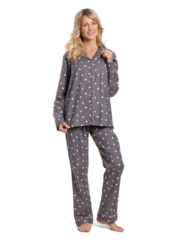 Women's 100% Cotton Flannel Pajama Sleepwear Set