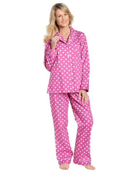 Womens 100 Cotton Poplin Pajama Set Noble Mount