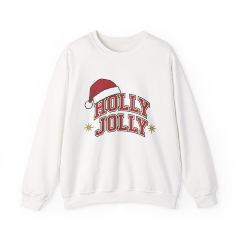 Holly Jolly Santa Hat Sweatshirt | Womens Christmas Sweatshirt