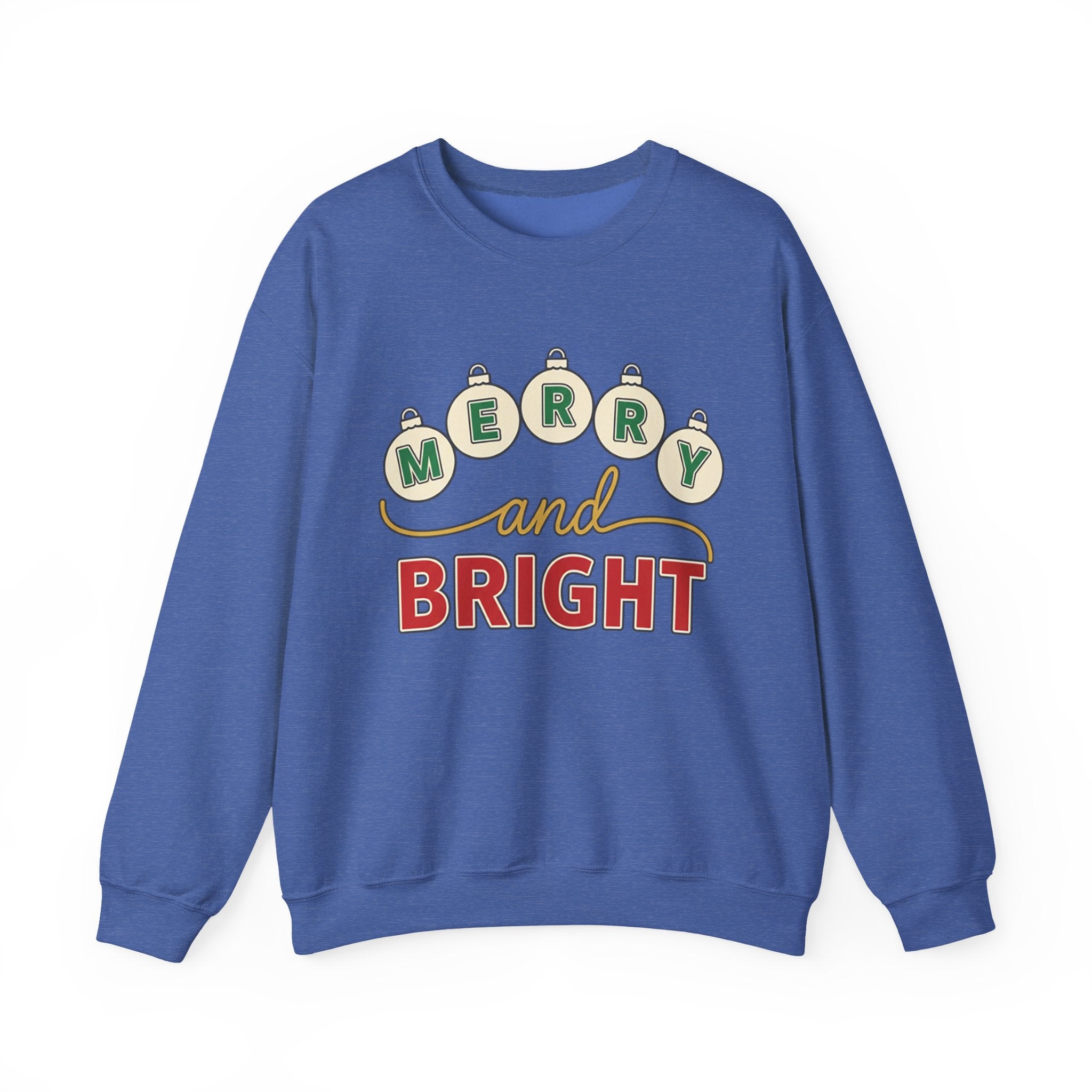 Merry and Bright Womens Christmas Ornaments Sweatshirt