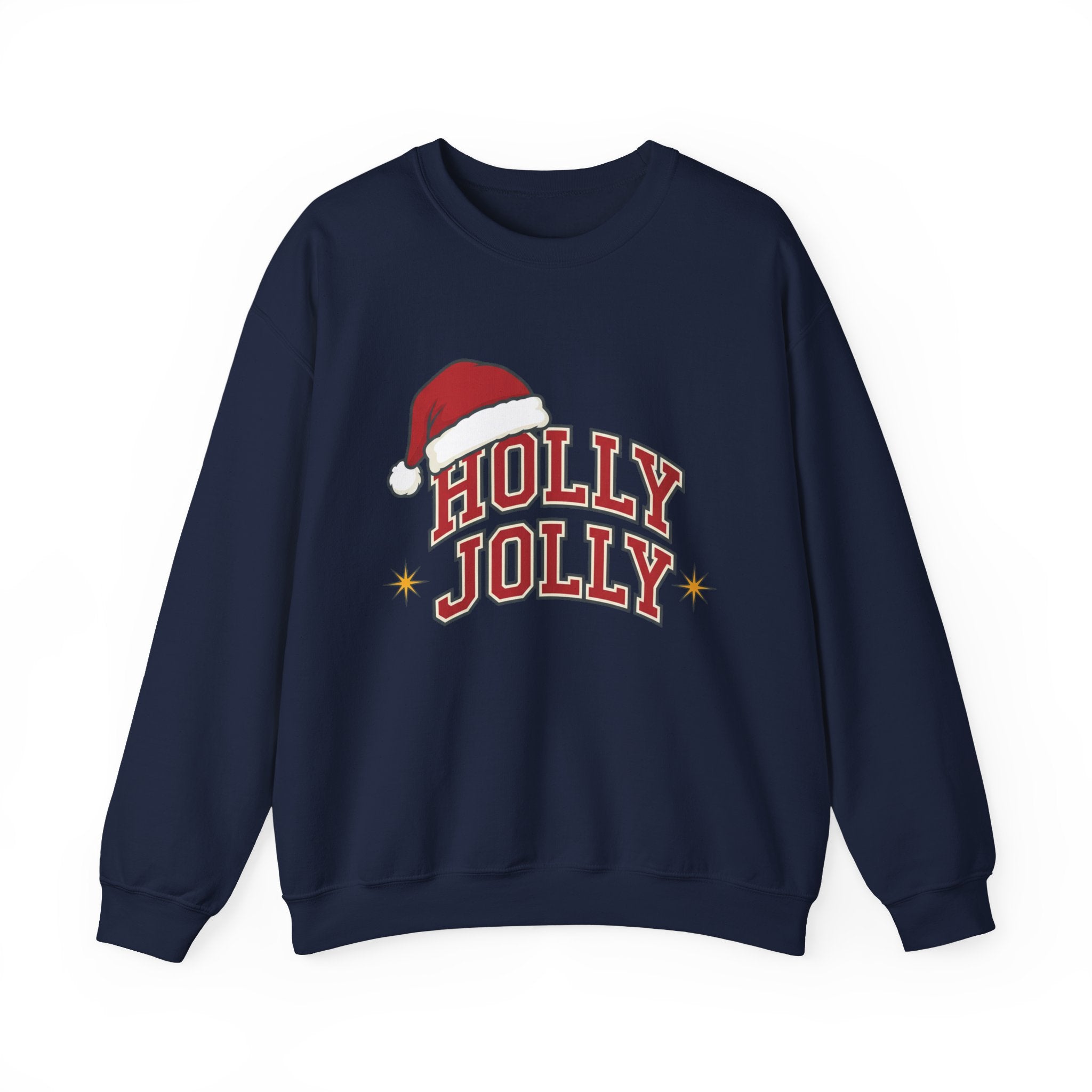 Holly Jolly Santa Hat Sweatshirt | Womens Christmas Sweatshirt