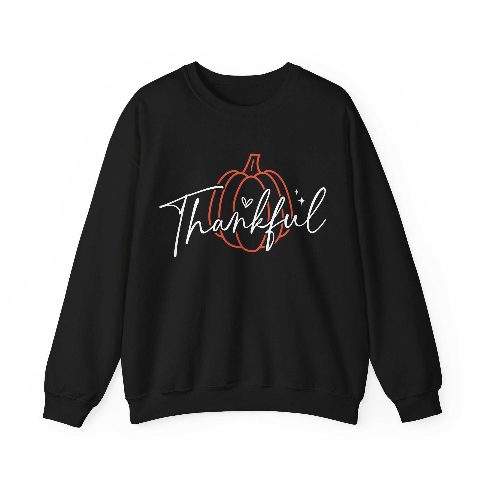 Thankful Pumpkin Womens Thanksgiving Sweatshirt