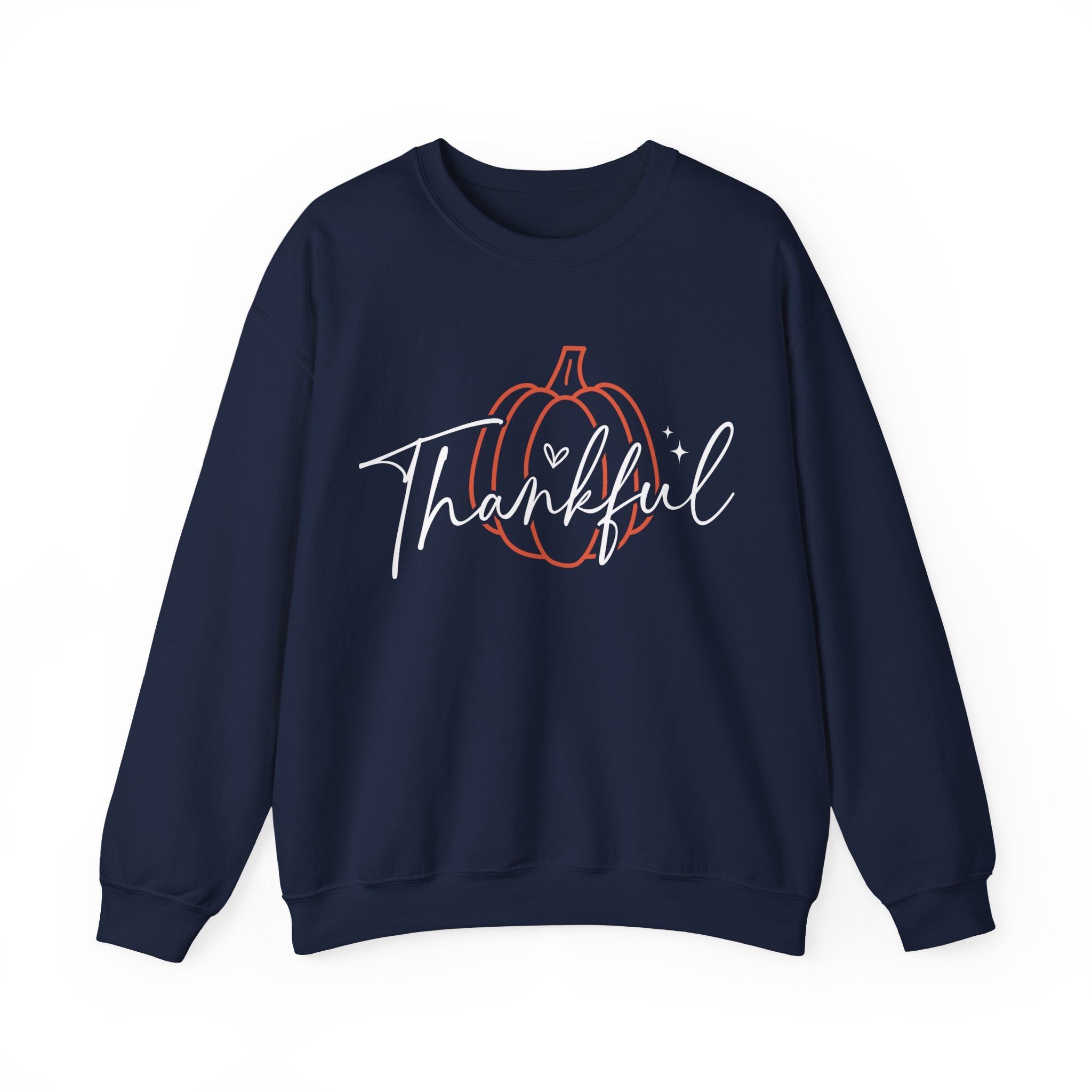Thankful Pumpkin Womens Thanksgiving Sweatshirt
