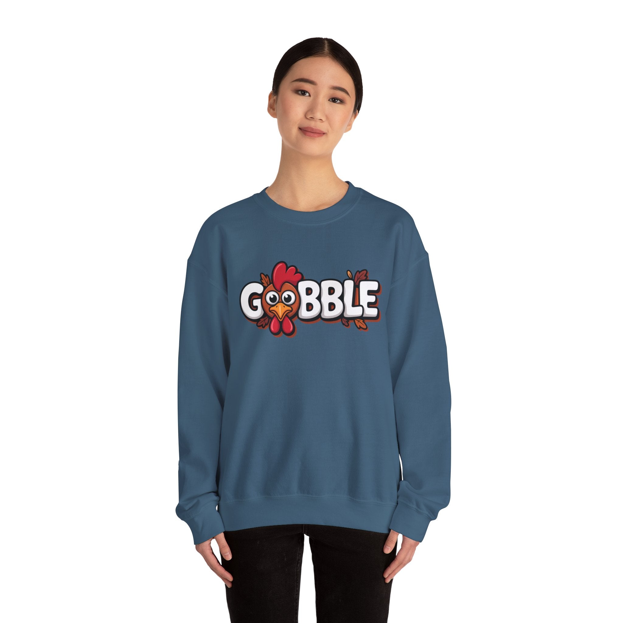 Gobble Turkey Thanksgiving Holiday Sweatshirt