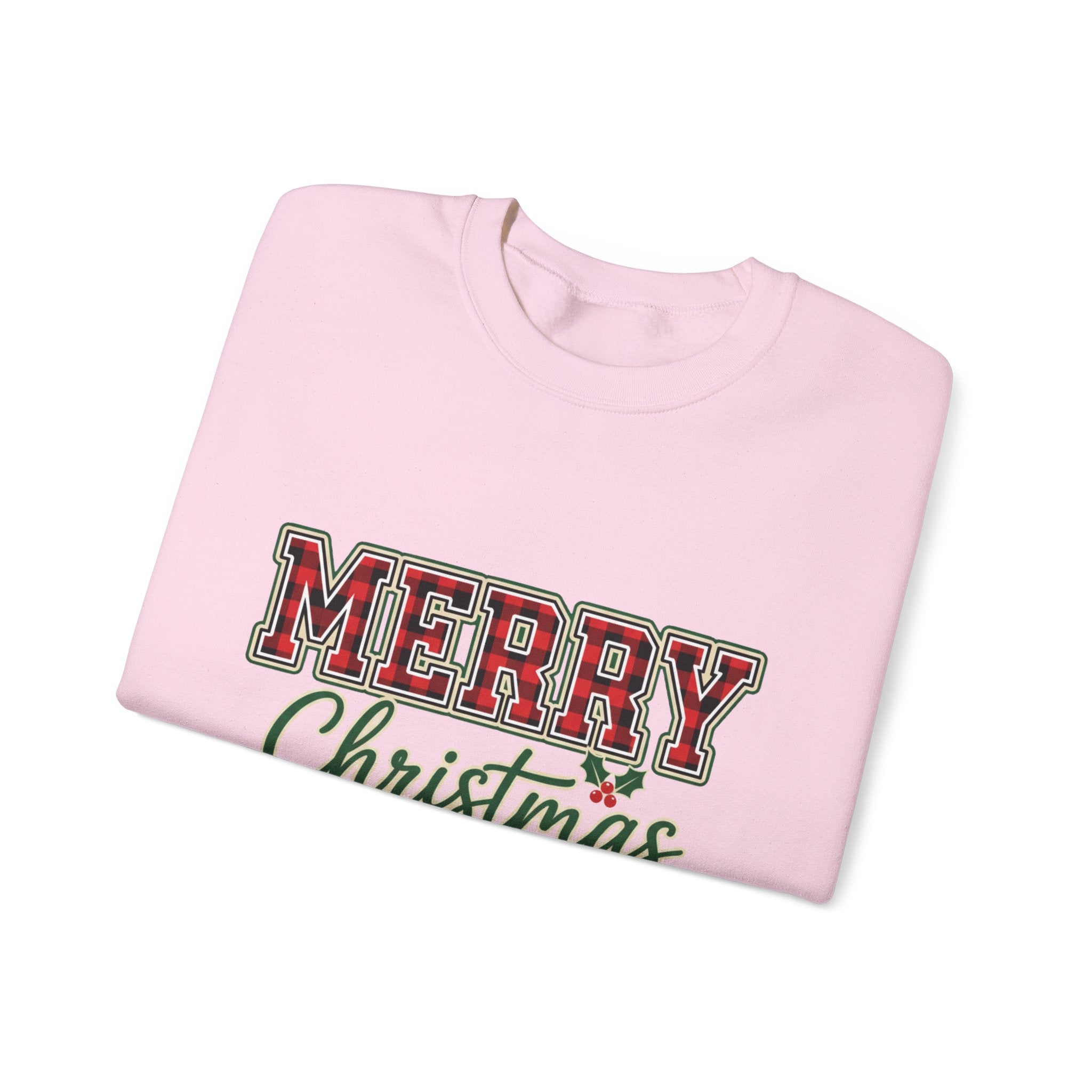 Classic Merry Christmas Womens Christmas Sweatshirt | Holiday Sweater for Women