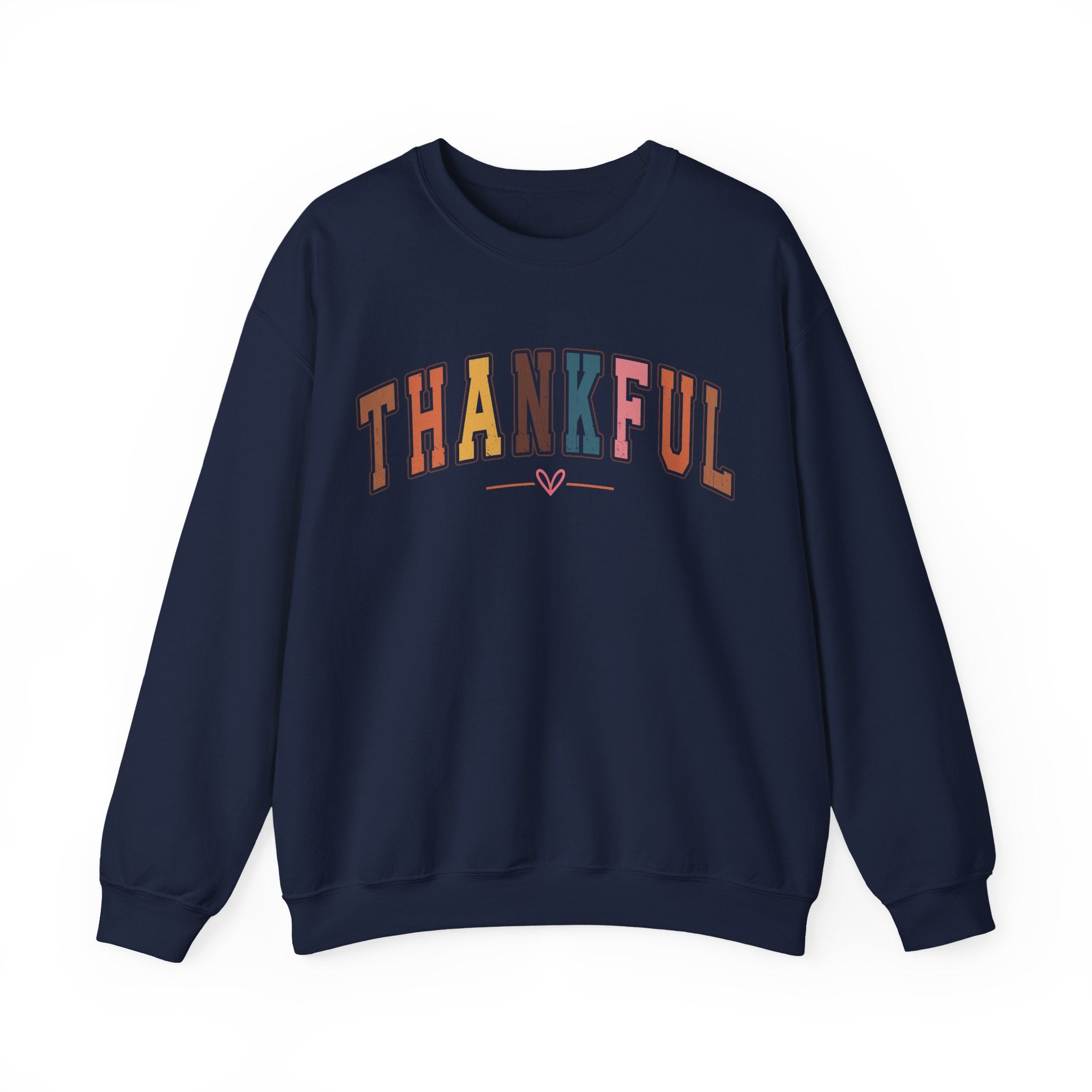 Thankful Multicolor Varsity Sweatshirt
