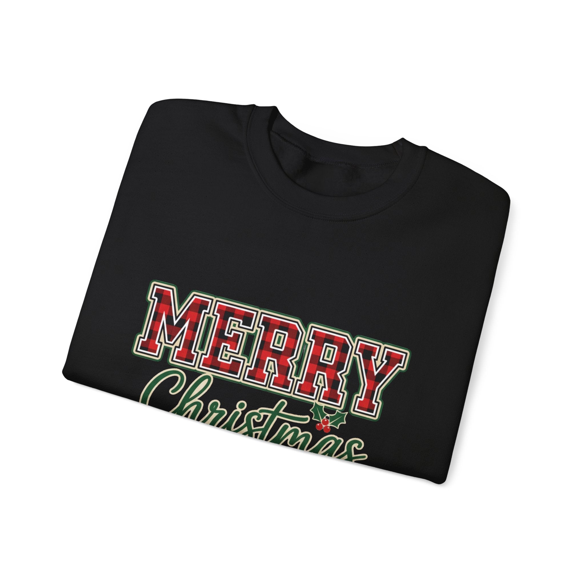 Classic Merry Christmas Womens Christmas Sweatshirt | Holiday Sweater for Women