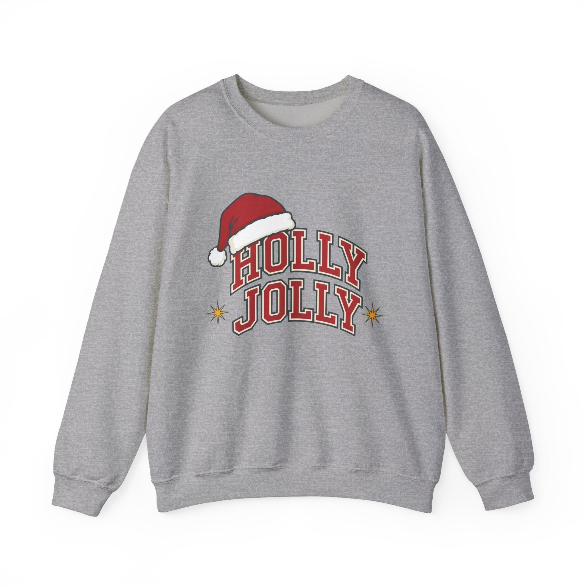 Holly Jolly Santa Hat Sweatshirt | Womens Christmas Sweatshirt