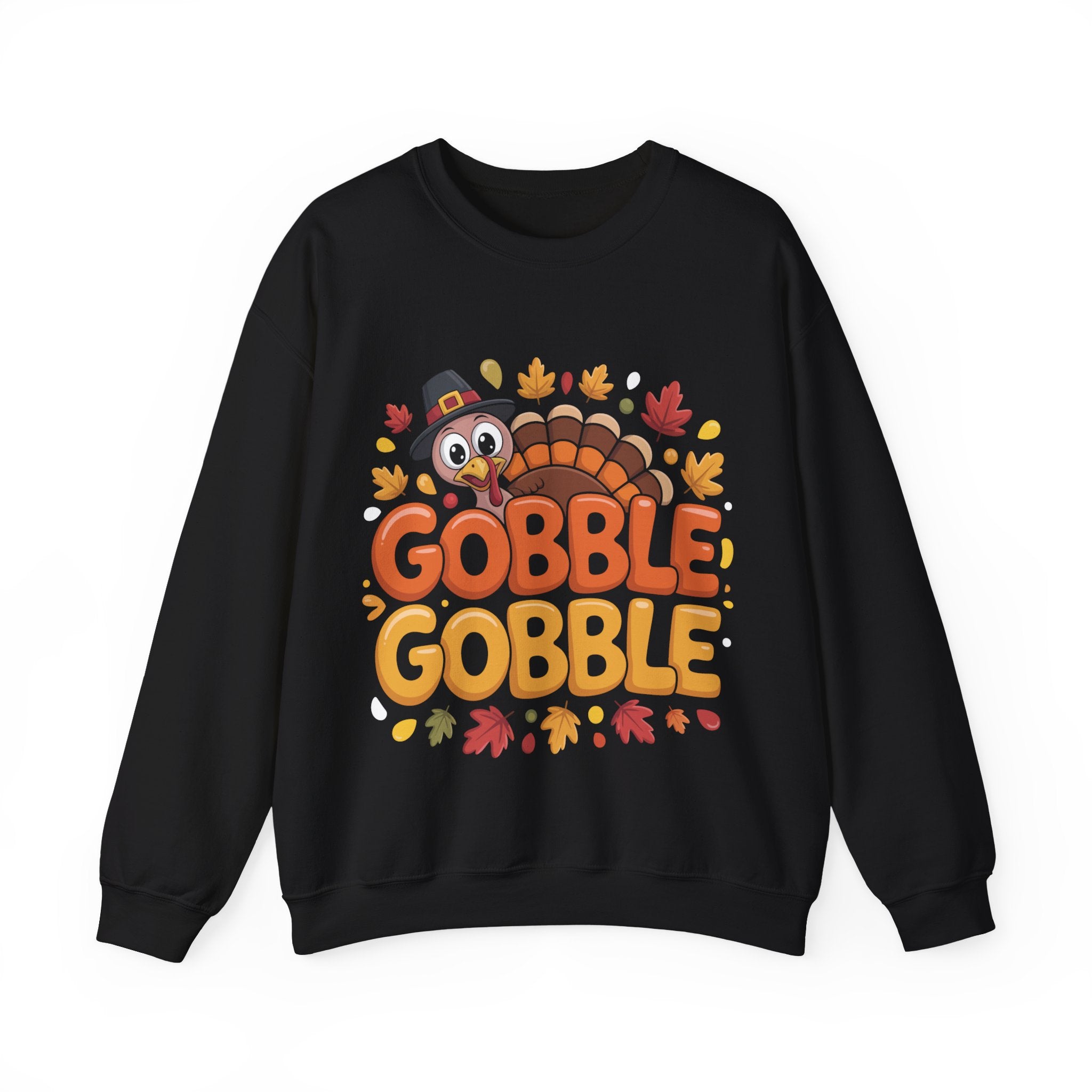 Gobble Gobble Turkey Thanksgiving Sweatshirt Crewneck Pullover Sweatshirt