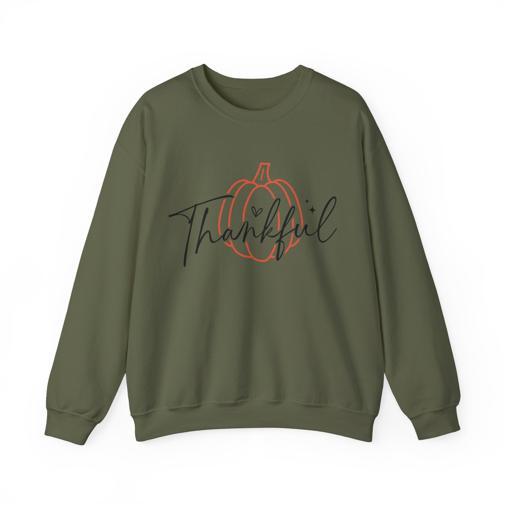 Thankful Pumpkin Womens Thanksgiving Sweatshirt
