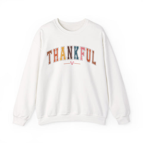 Thankful Multicolor Varsity Sweatshirt