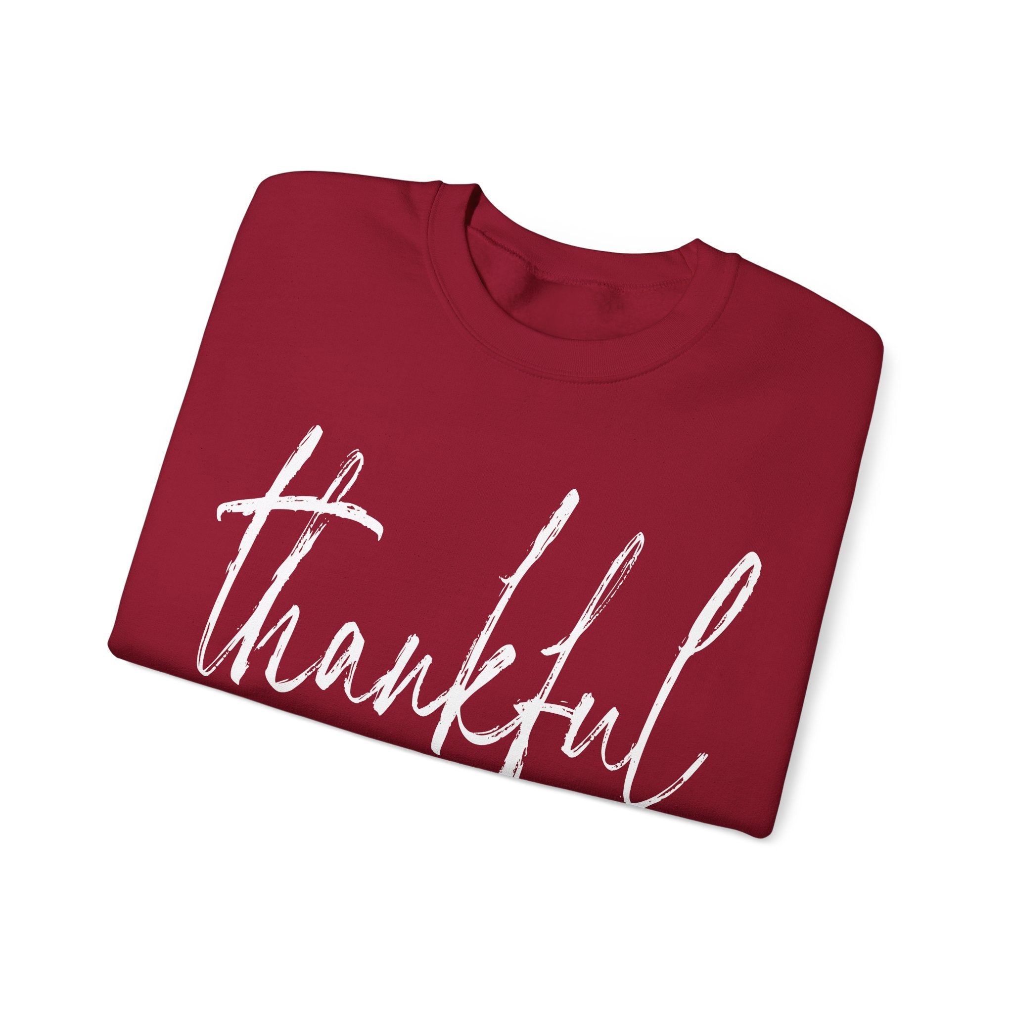 Thankful Always Thanksgiving Crewneck Womens Sweatshirt