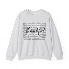 Thankful Gratitude Thanksgiving Womens Sweatshirt