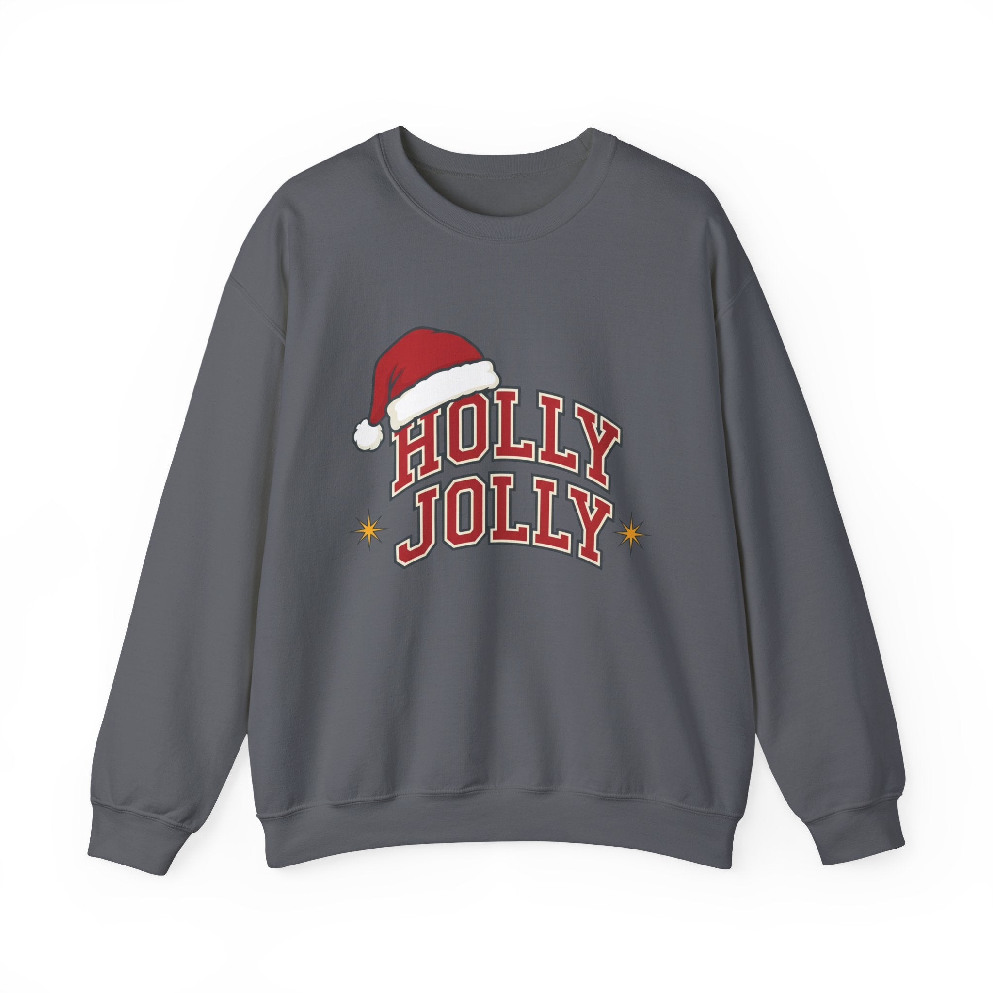 Holly Jolly Santa Hat Sweatshirt | Womens Christmas Sweatshirt