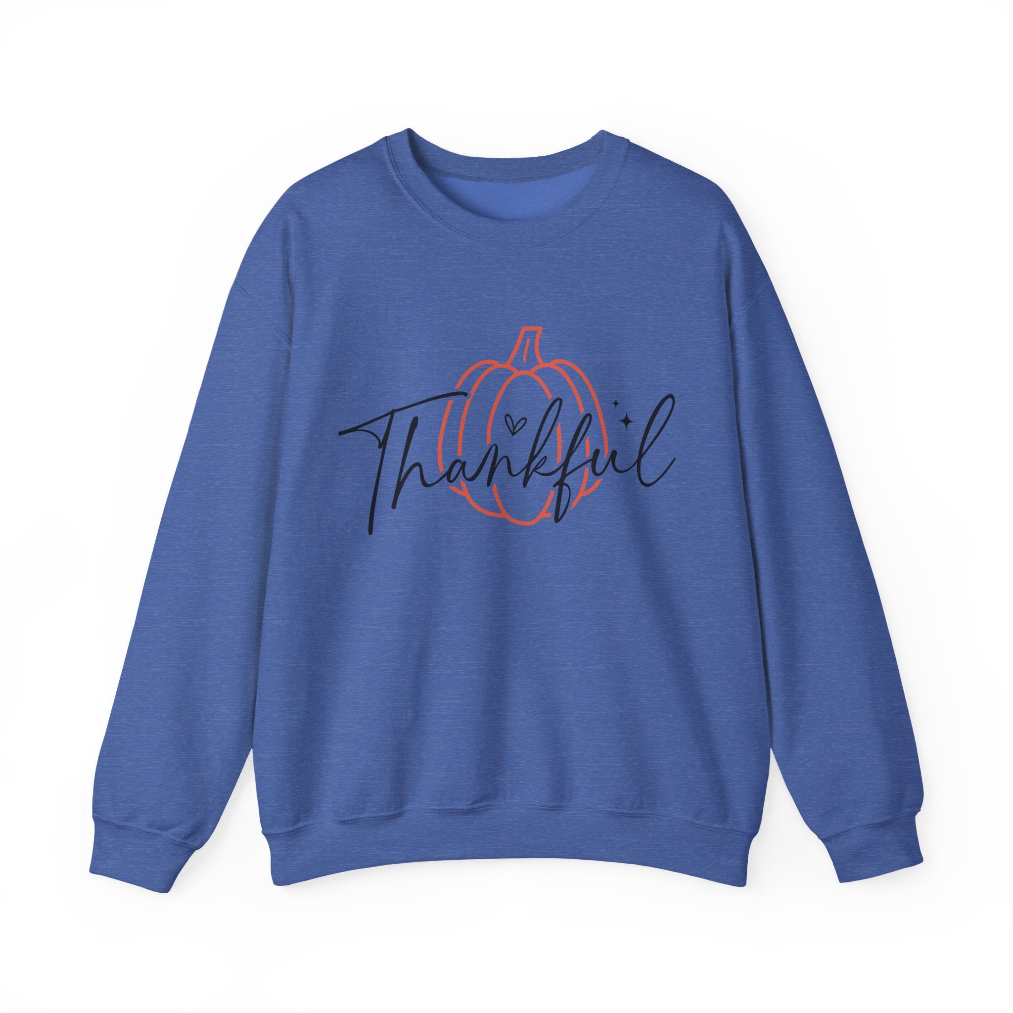 Thankful Pumpkin Womens Thanksgiving Sweatshirt