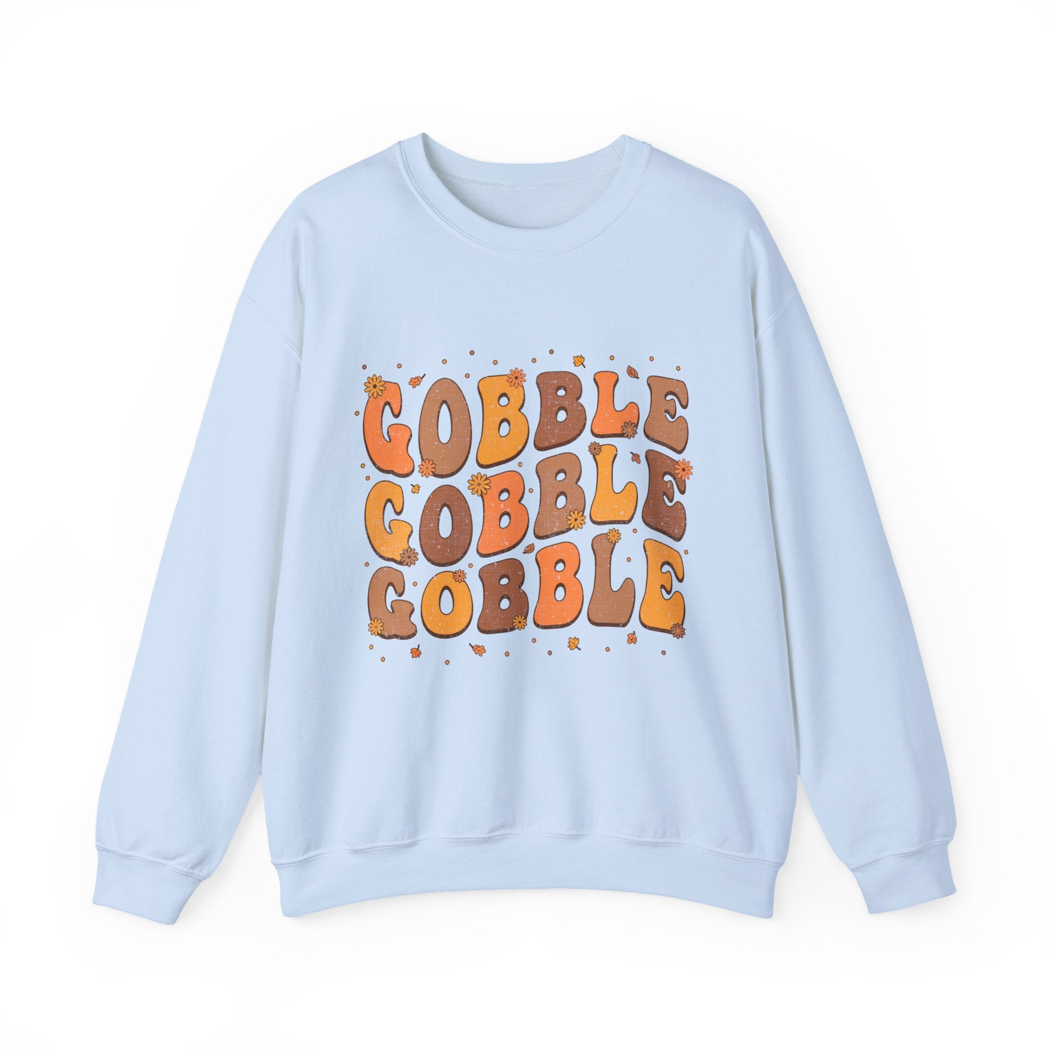 Gobble Gobble Gobble Retro Thanksgiving Sweatshirt