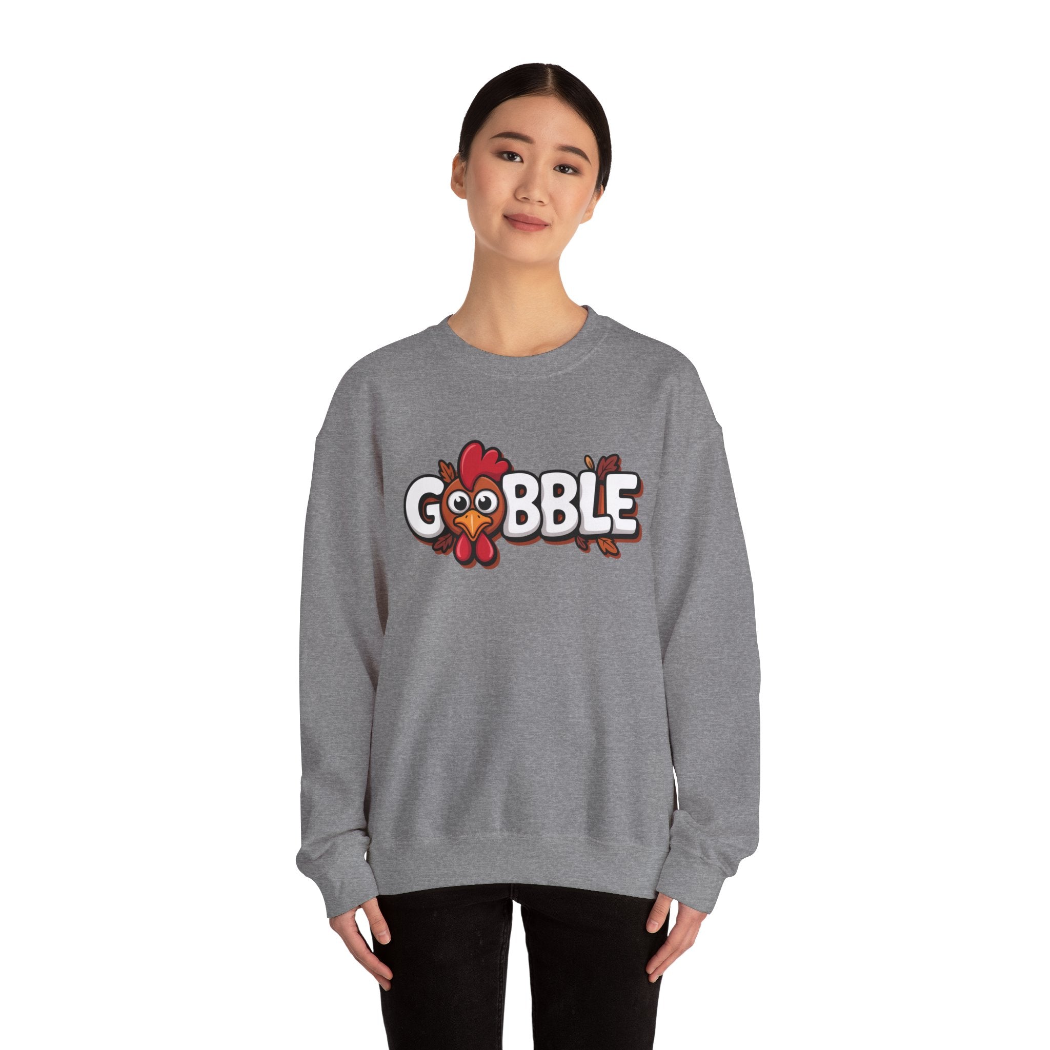 Gobble Turkey Thanksgiving Holiday Sweatshirt