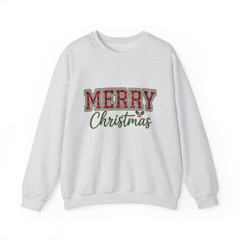 Classic Merry Christmas Womens Christmas Sweatshirt | Holiday Sweater for Women
