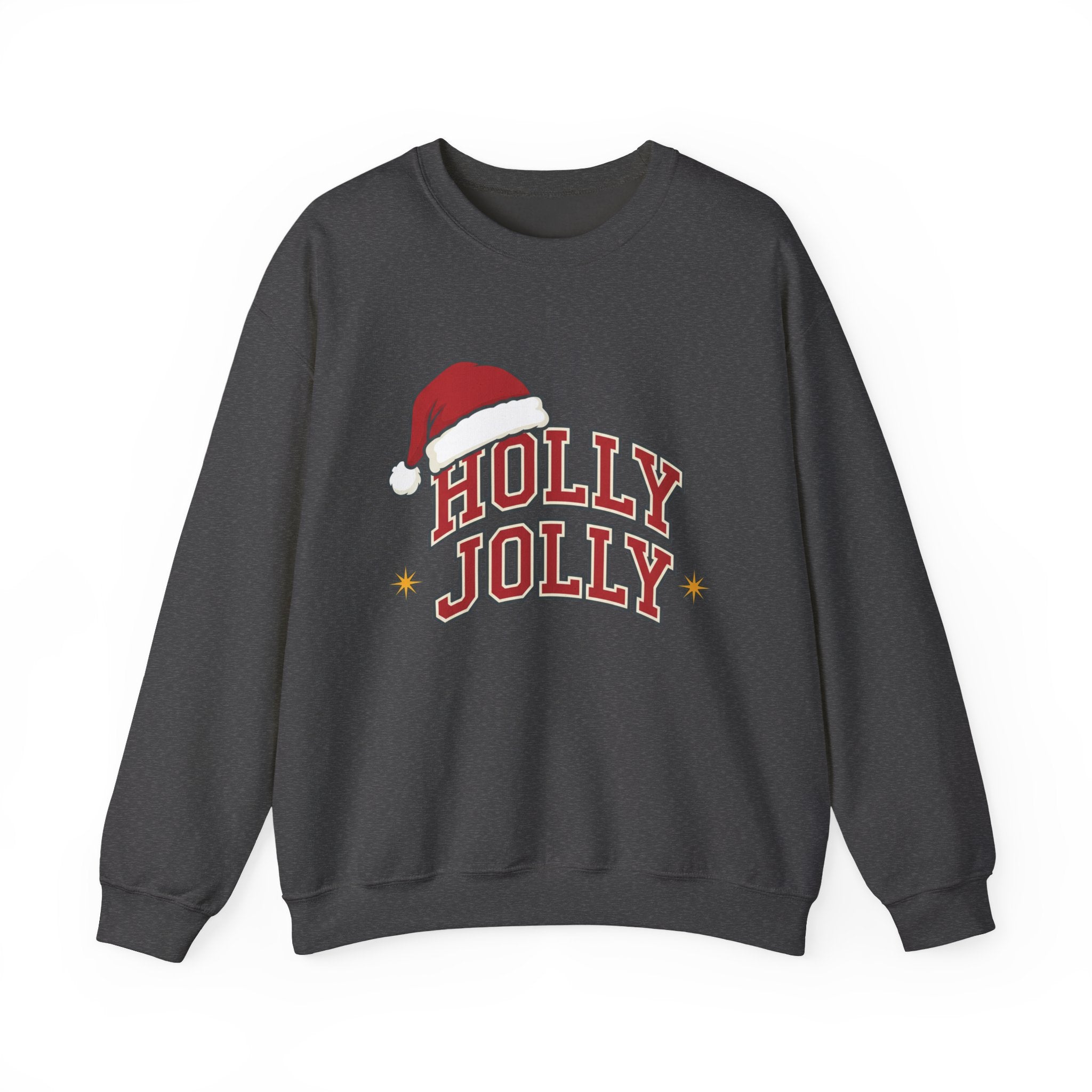 Holly Jolly Santa Hat Sweatshirt | Womens Christmas Sweatshirt