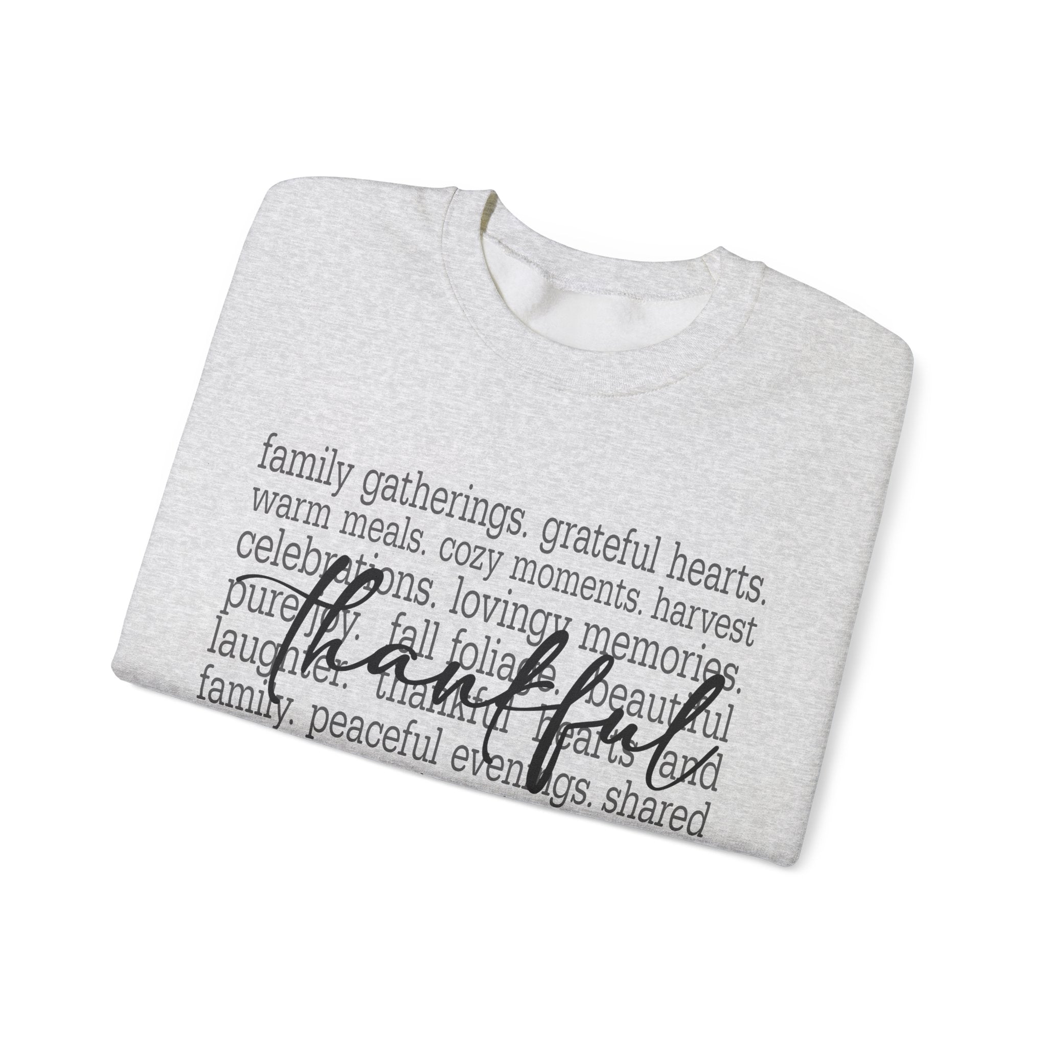 Thankful Gratitude Thanksgiving Womens Sweatshirt