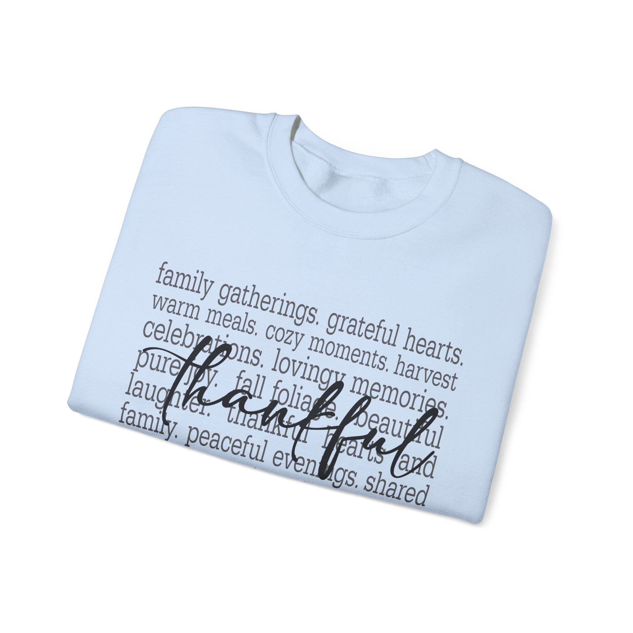 Thankful Gratitude Thanksgiving Womens Sweatshirt